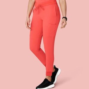 Women's Coral High Waisted Scrubs